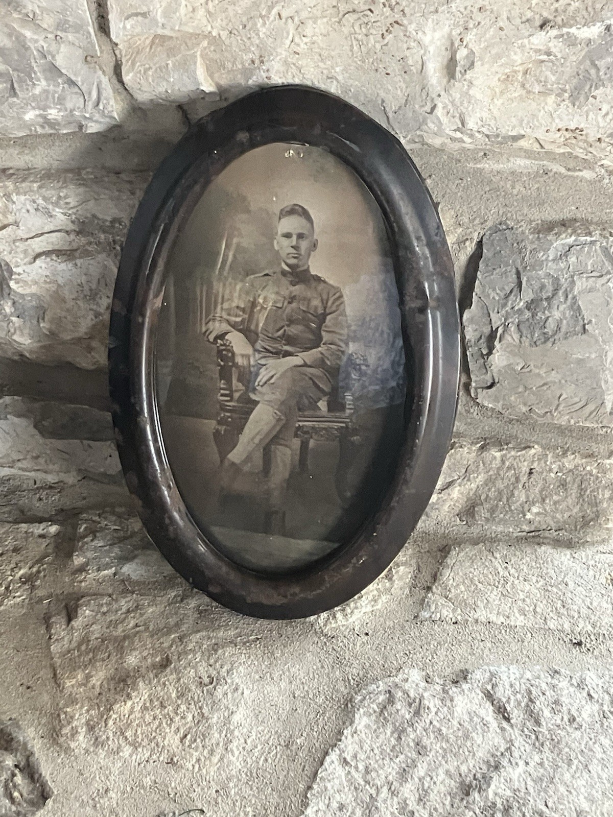 c.1914 -to- 1918 - WW1 Soldier's FRAMED Military Photograph - ORIGINAL