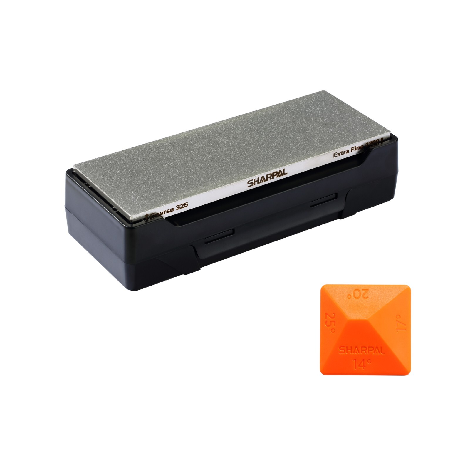 Doublesided Diamond Sharpening Stone Whetstone Knife Sharpener with Storage Base