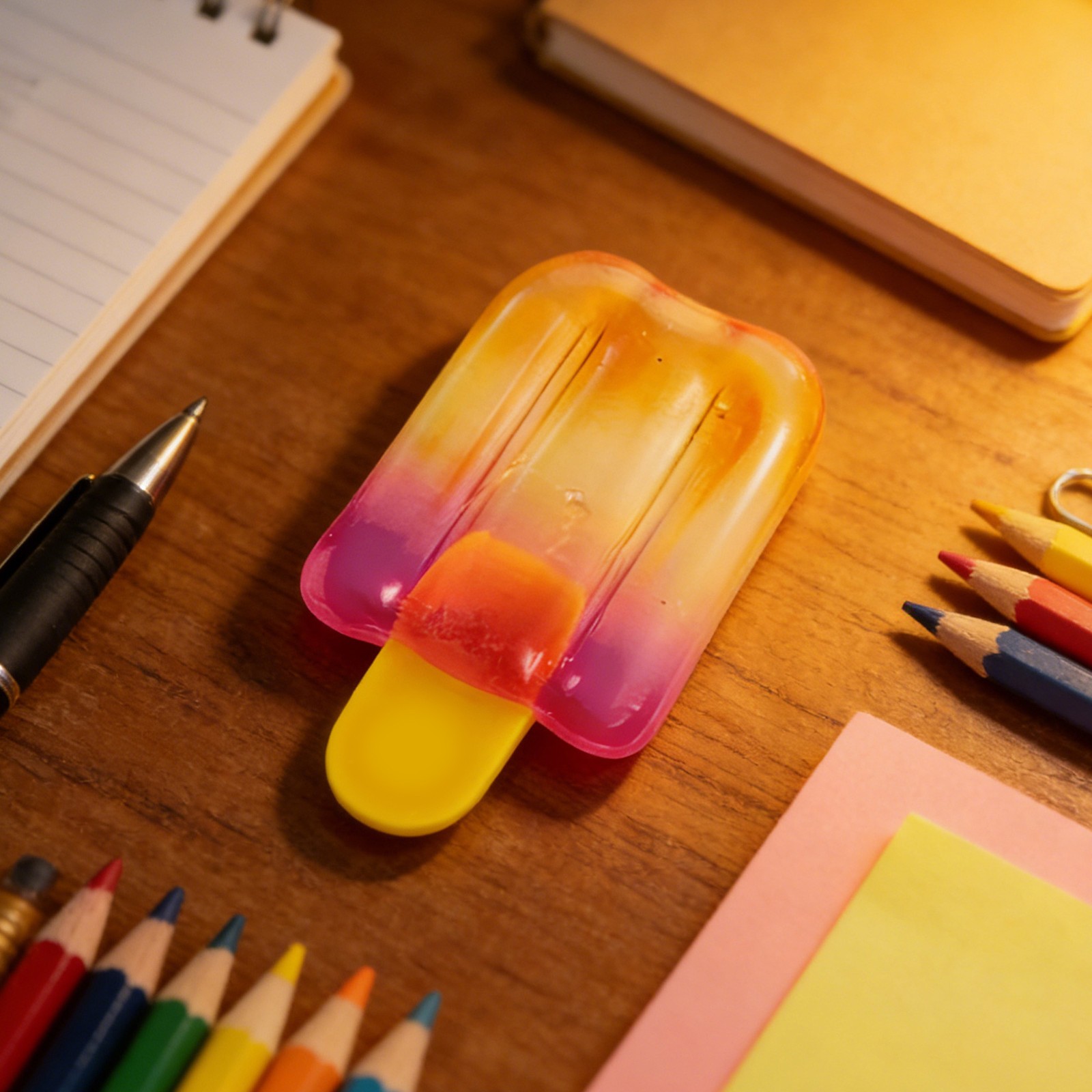 3pcs NeeDoh Nice-Sicle Fidget Squish Toy Popsicle- Random Colors