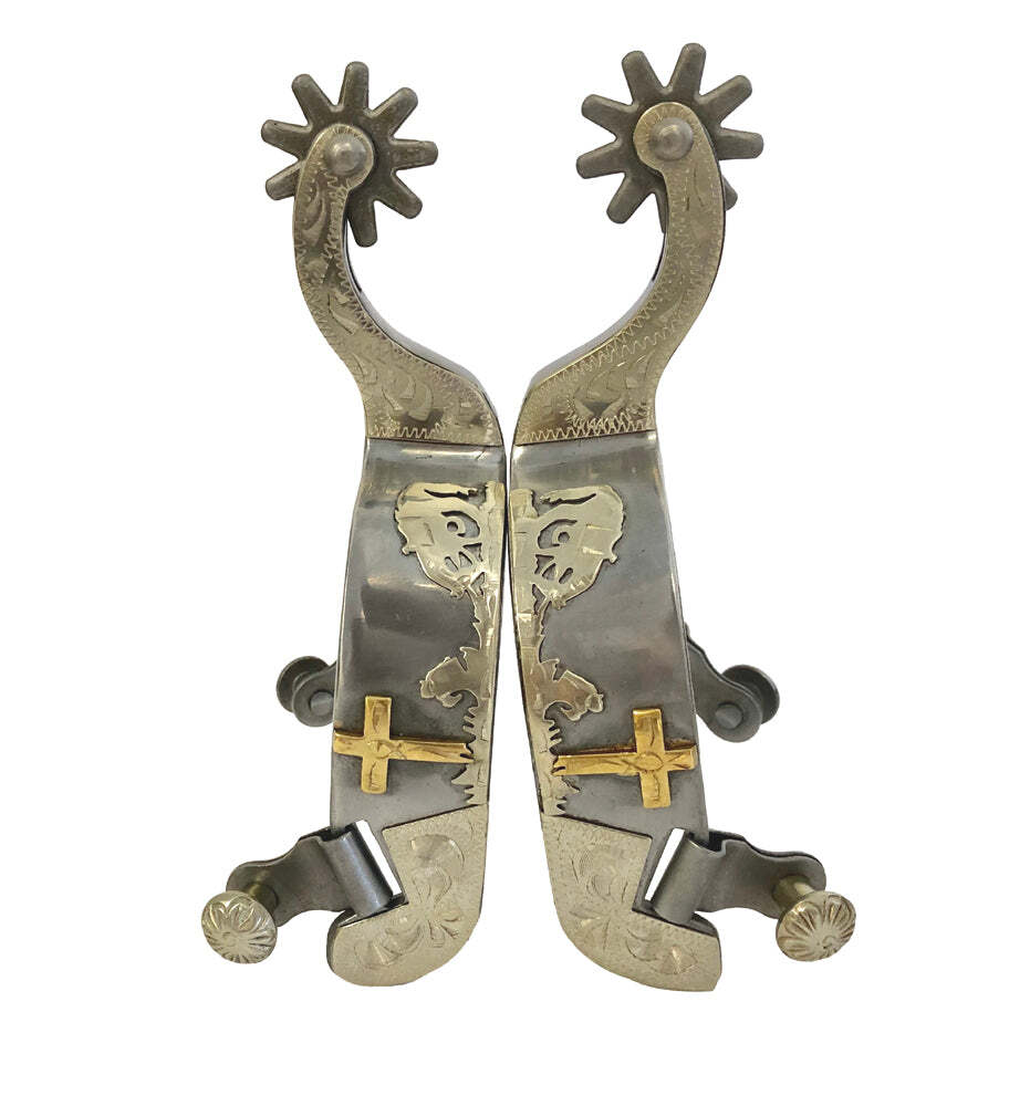 AJ Tack Sweet Iron Praying Cowboy Spurs - Mens
