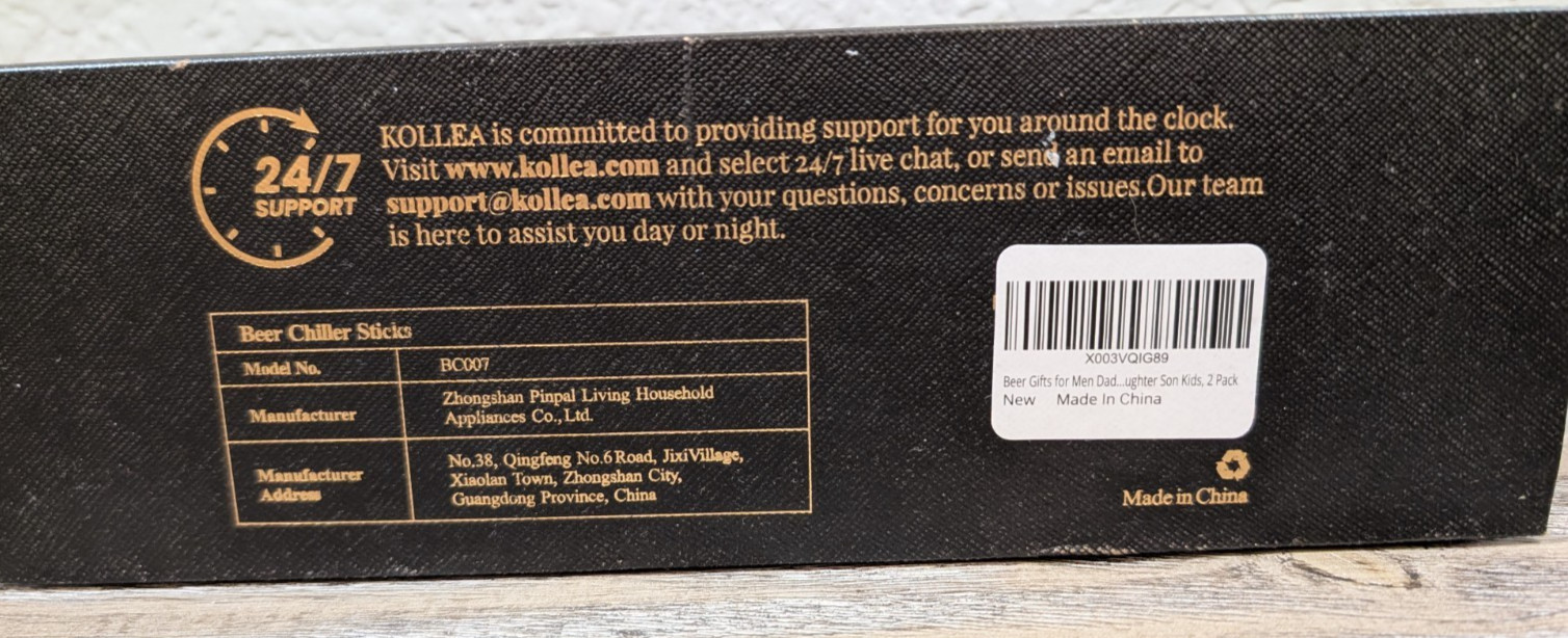 Beer Chiller Sticks 2 Pack Stainless Steel Drink Cooler Rods Reusable NEW