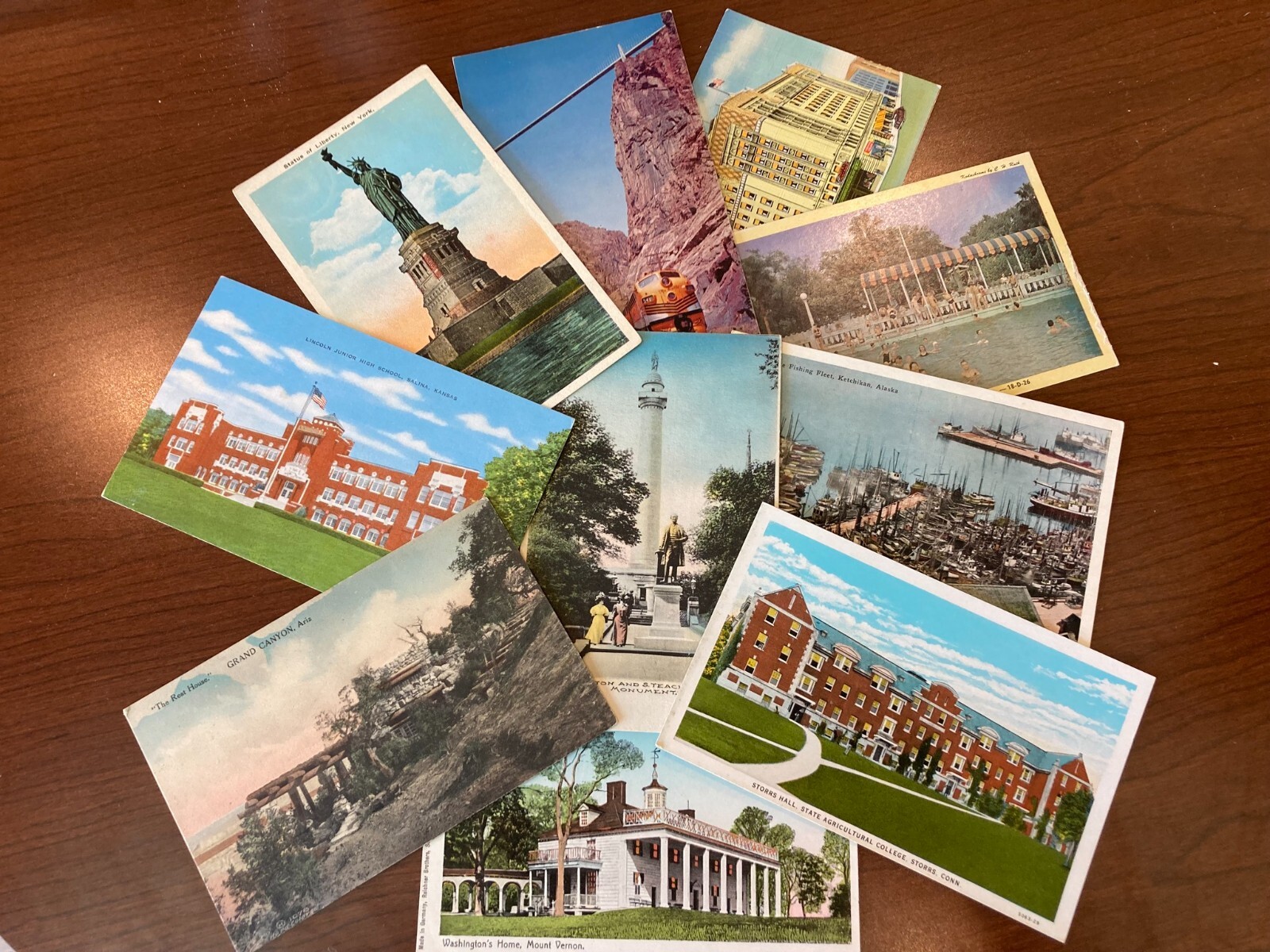 50 Lot UNUSED Vintage Postcards from around United States 1900s-60s FREE SHIP