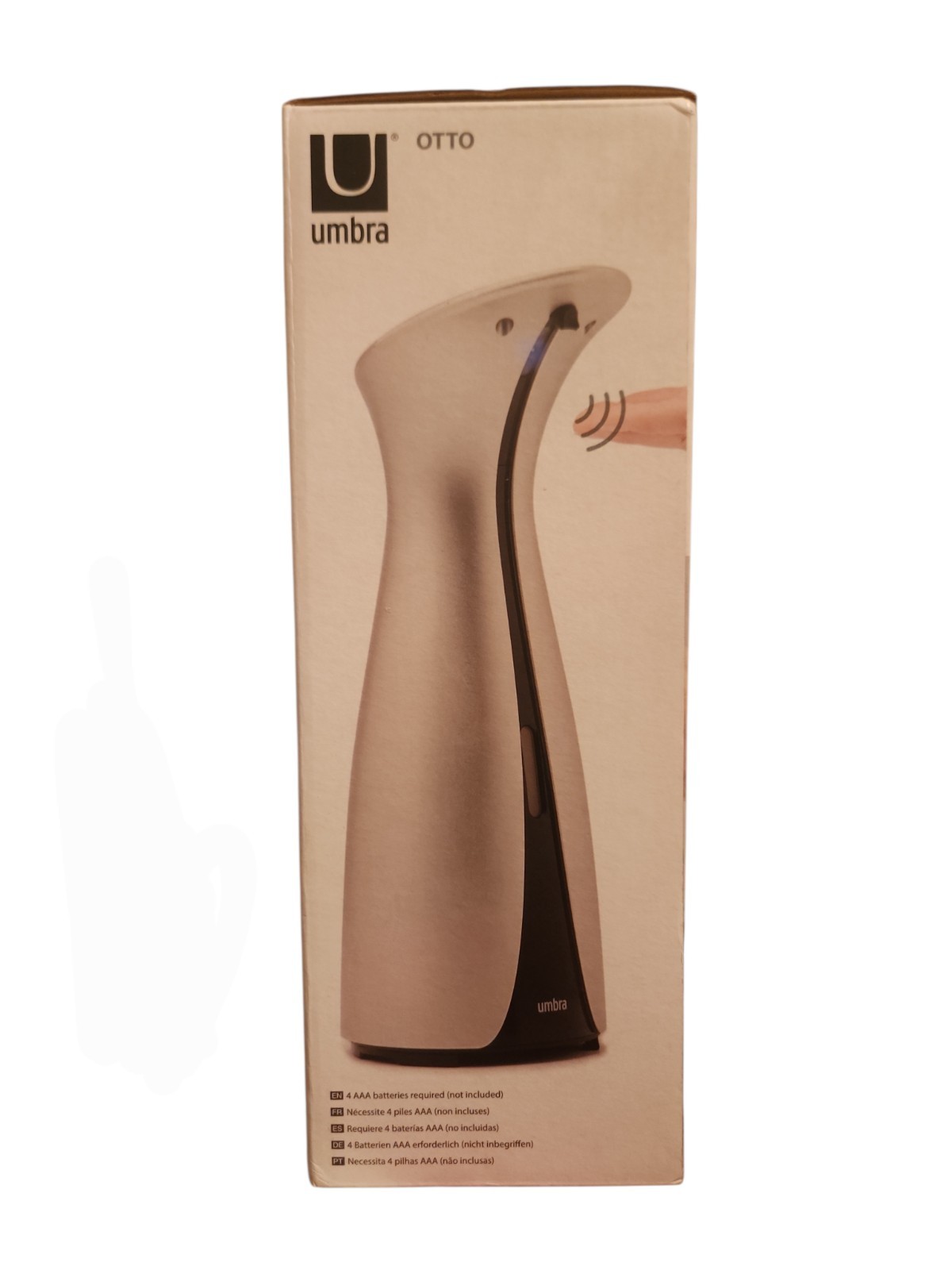 Umbra Otto Automatic Touchless Soap/Sanitizer Dispenser, 8.5 fl. oz. Nickel