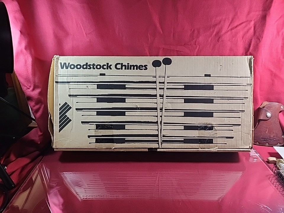 VTG Woodstock Gamelan Chimes Set Original Box Songbook,Record 1970's USA