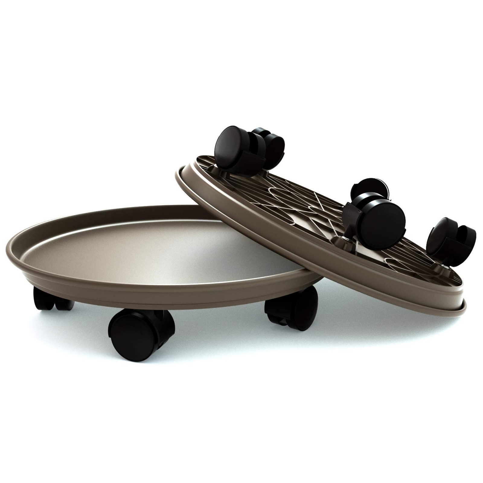 Plant Caddy with Wheels 15.5 Inch - 2 Pack Plant Caddy on Wheels Heavy Duty,P...