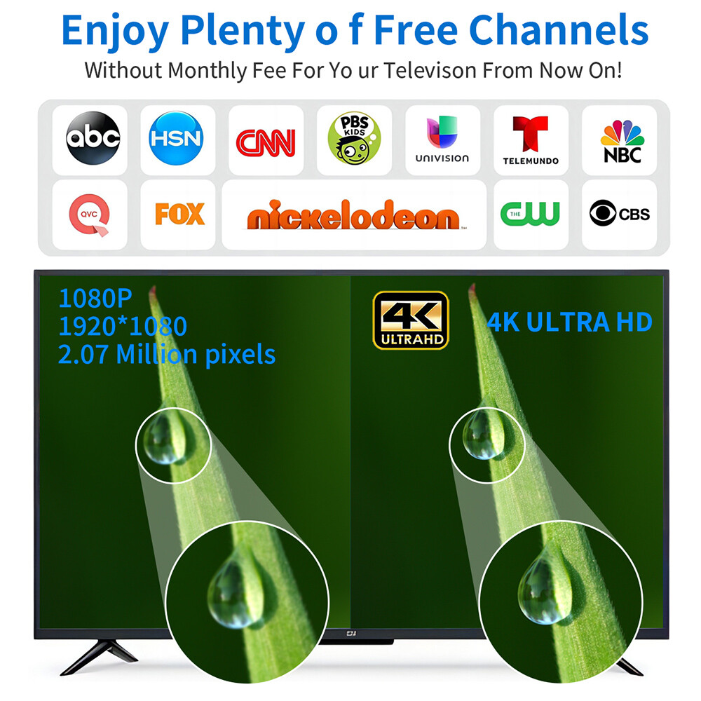 6000Mile 4K 1080P HDTV Outdoor Amplified TV Antenna Digital HD UHF VHF 360 Rotor