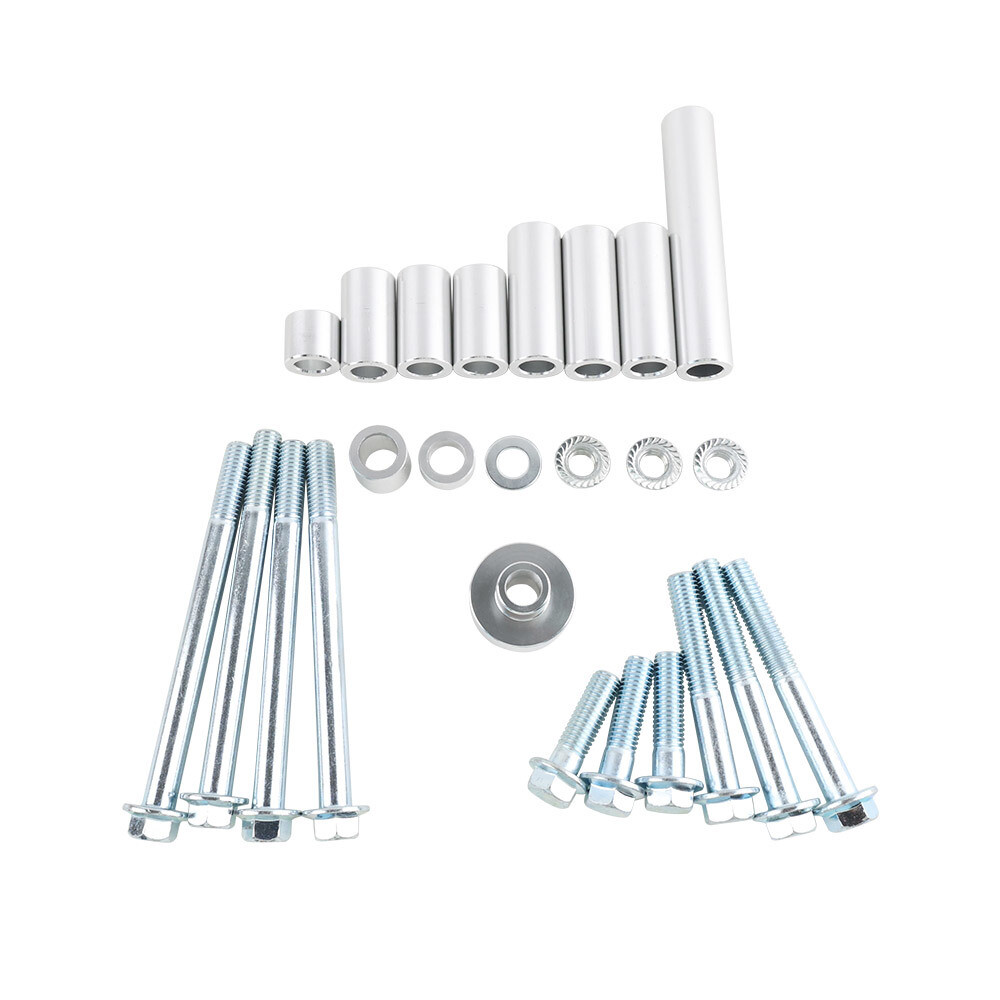 Alternator/Power Steering Pump Bracket Kit Driver Side for 99-14 LS Truck Silver