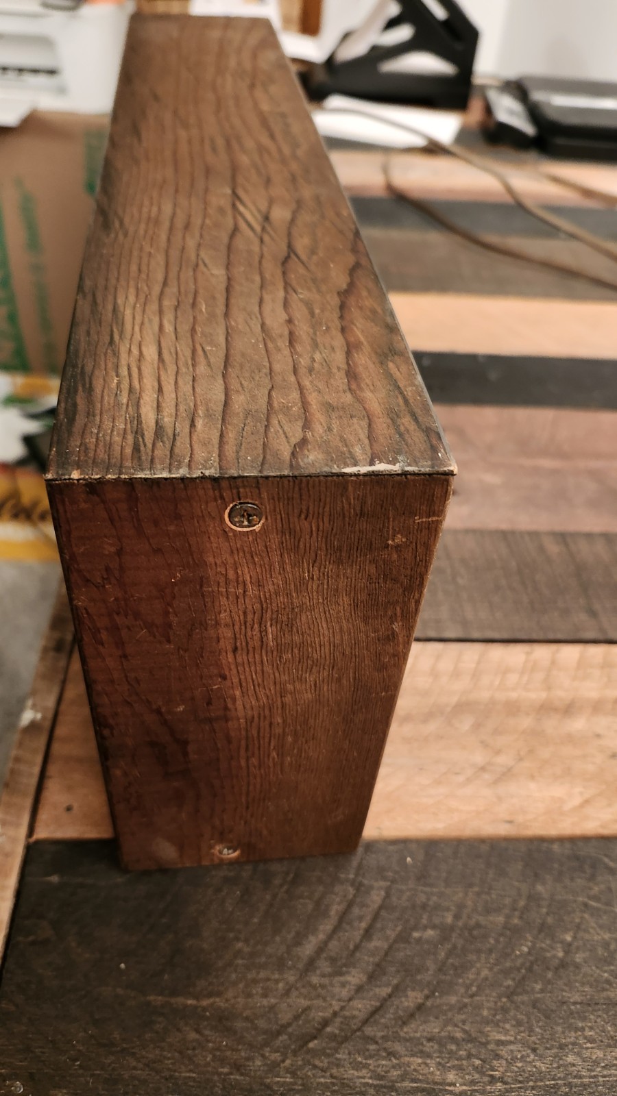 Coca Cola Stained Glass Light Box Sign, Wood Frame, Works. Lighted Sign