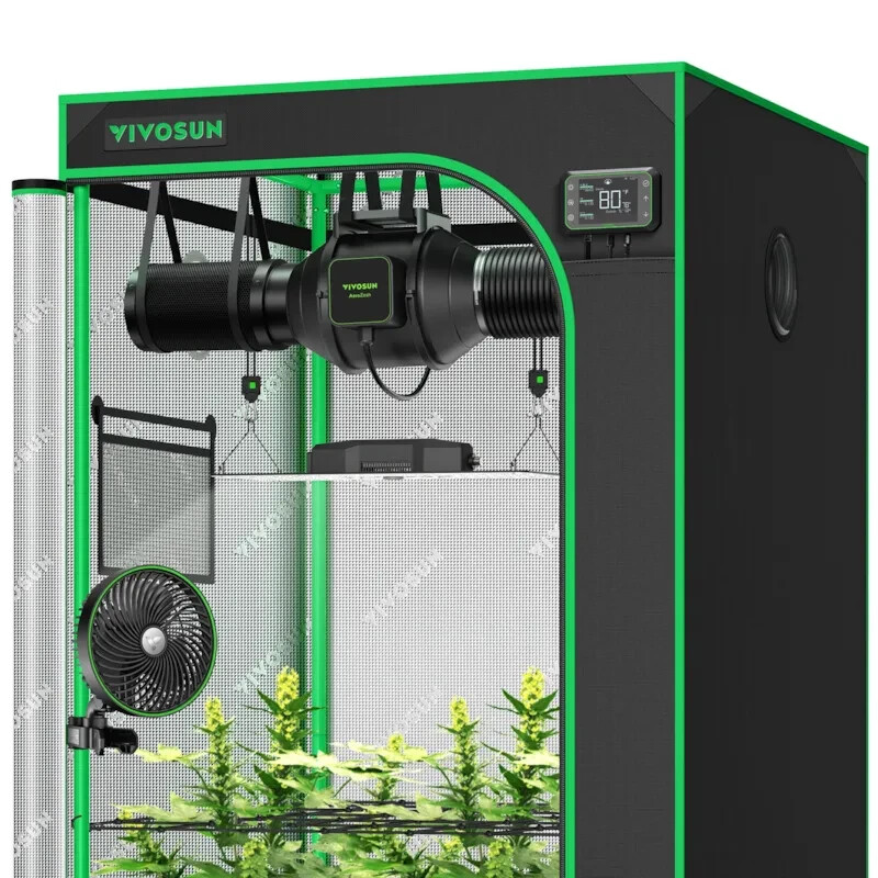 VIVOSUN S336 Smart Grow Tent Kit w/ VS2000 LED Grow Light,Wifi-Control Auto