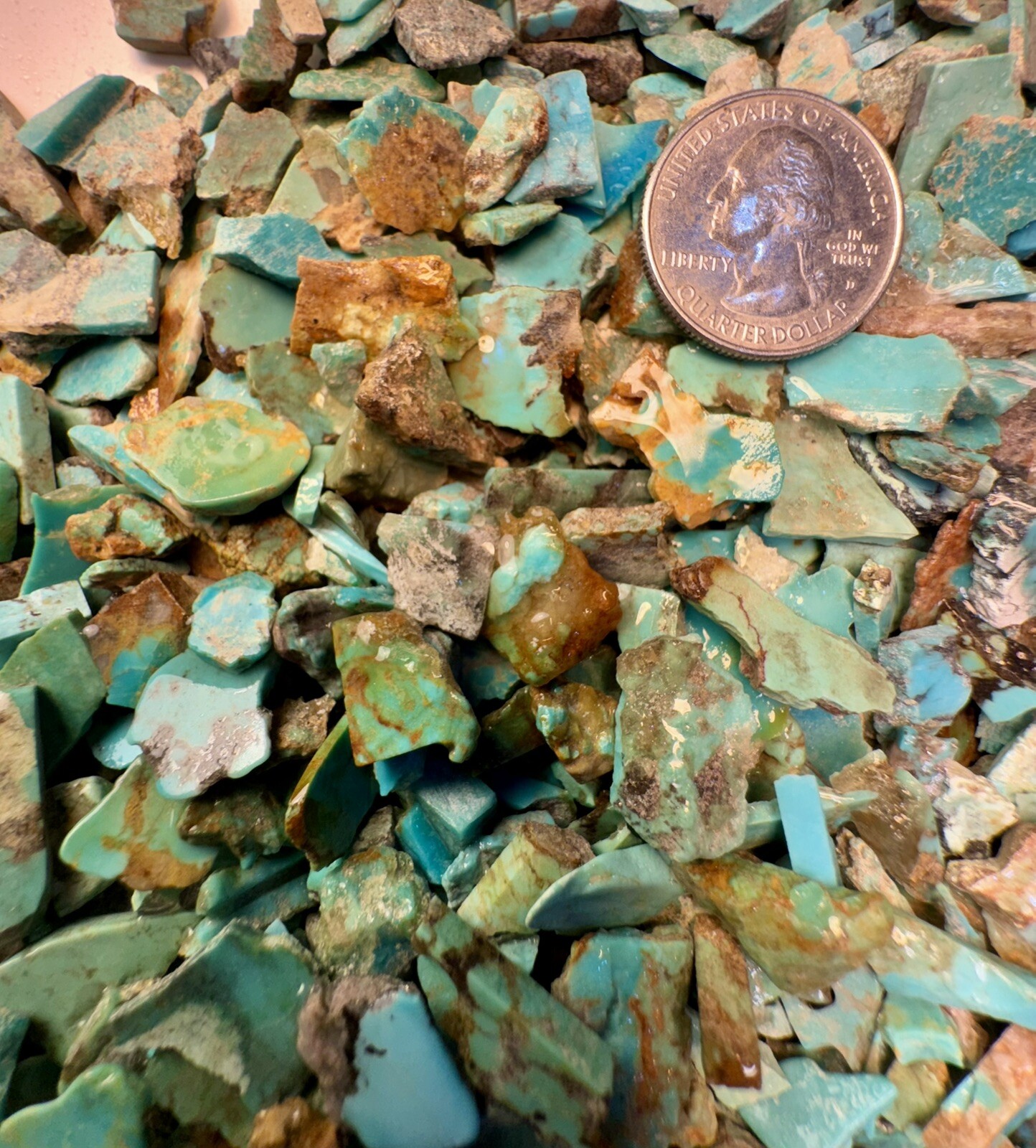 1 LB of Turquoise! Bell Trading Post Small Corinthian Slabs!🔥Chiplets!