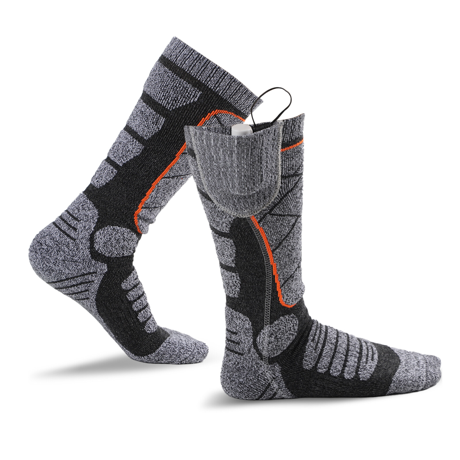 Electric Heated Socks Rechargeable Battery Men Women Winter Foot Warmer 3.7v