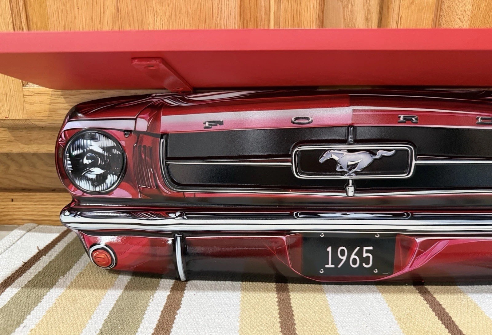 Ford Mustang Shelf 1965 Parts Gas Oil Shelby 5.0 Boss Vintage Style Wall Decor