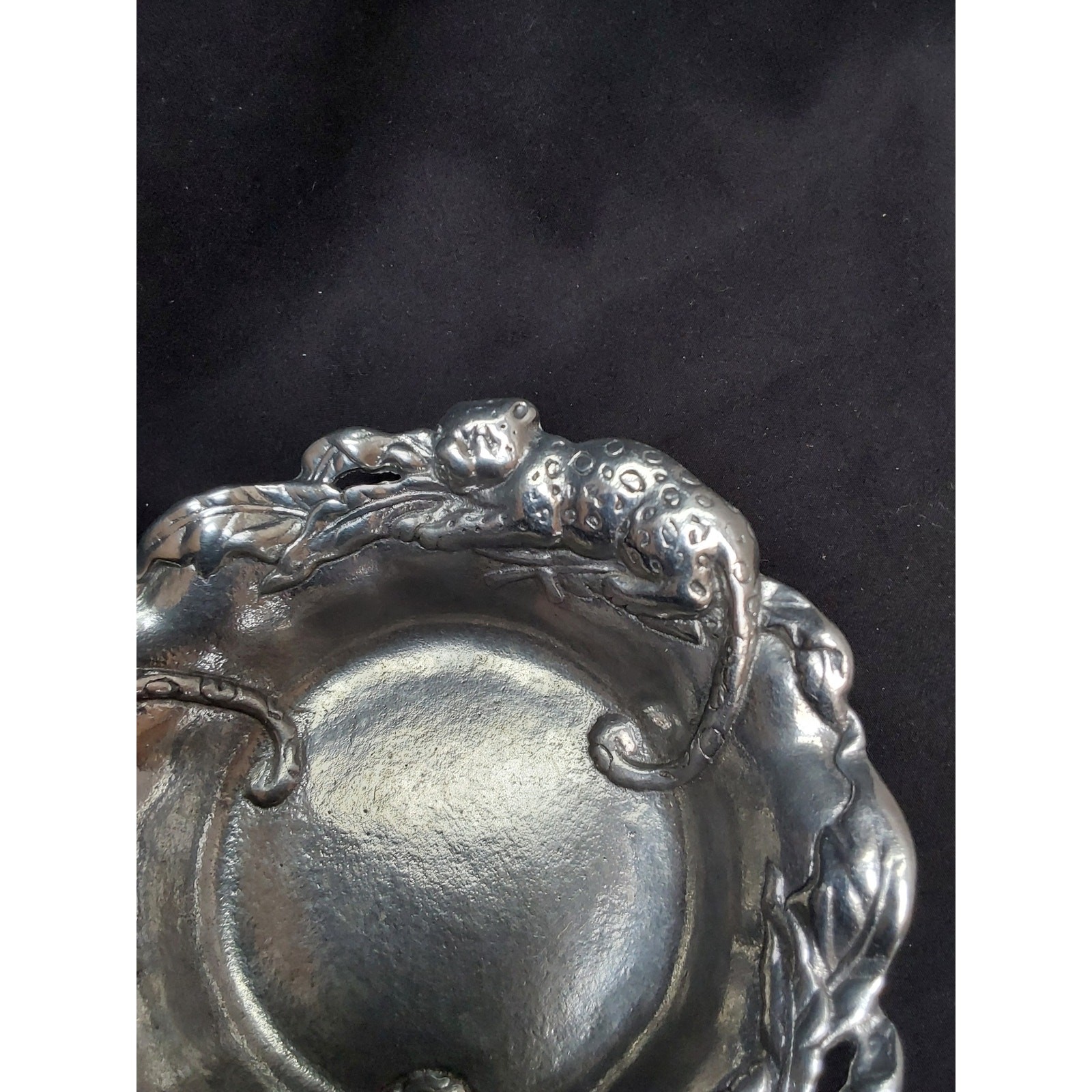 1998 Arthur Court Leopard Cheetah Wine Bottle Coaster Aluminum