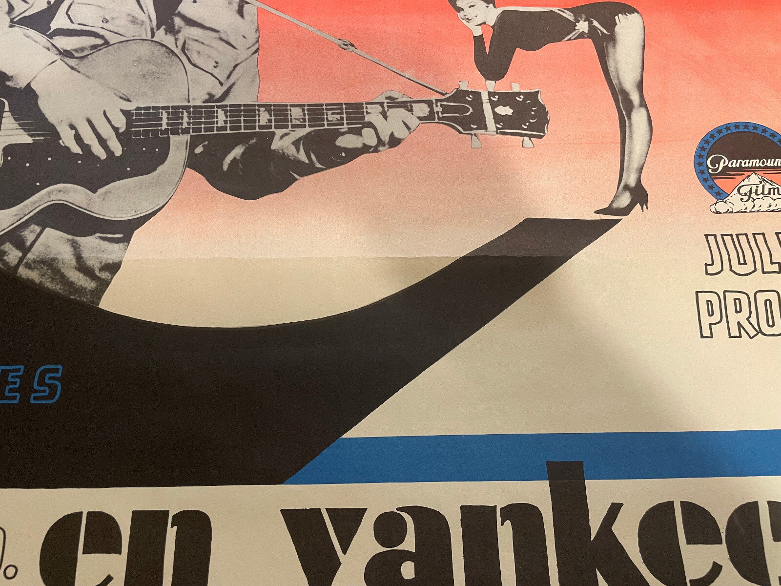 Original Elvis Presley G.I. Blues Movie Poster Swedish 1960