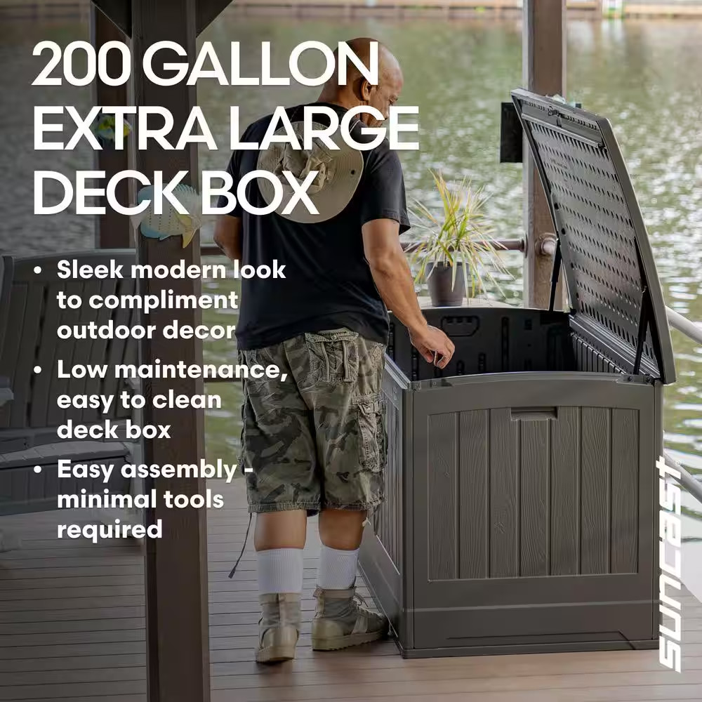 200 Gal. Plastic Deck Box