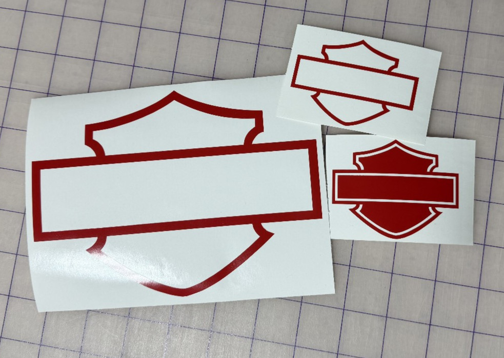 Harley Davidson Sheild Bar Vinyl Decal Sticker Car Truck Motorcycle Bike Helmet