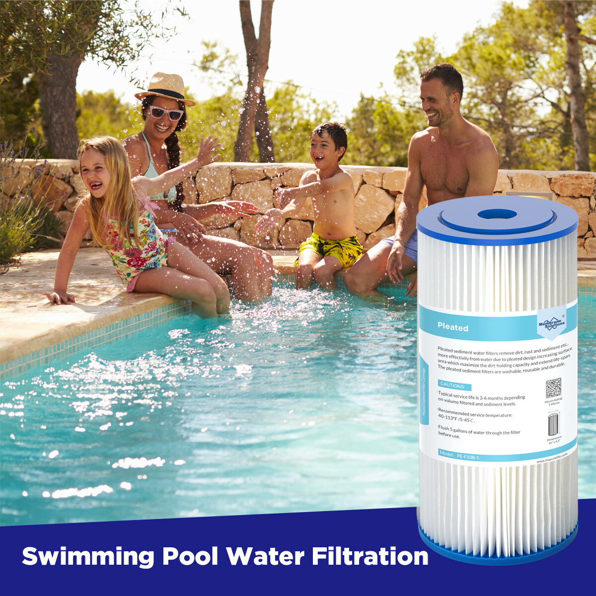 18 Pack 10" x 4.5" for Big Blue RO Sediment Pleated Water Filter 5/20/50 Micron