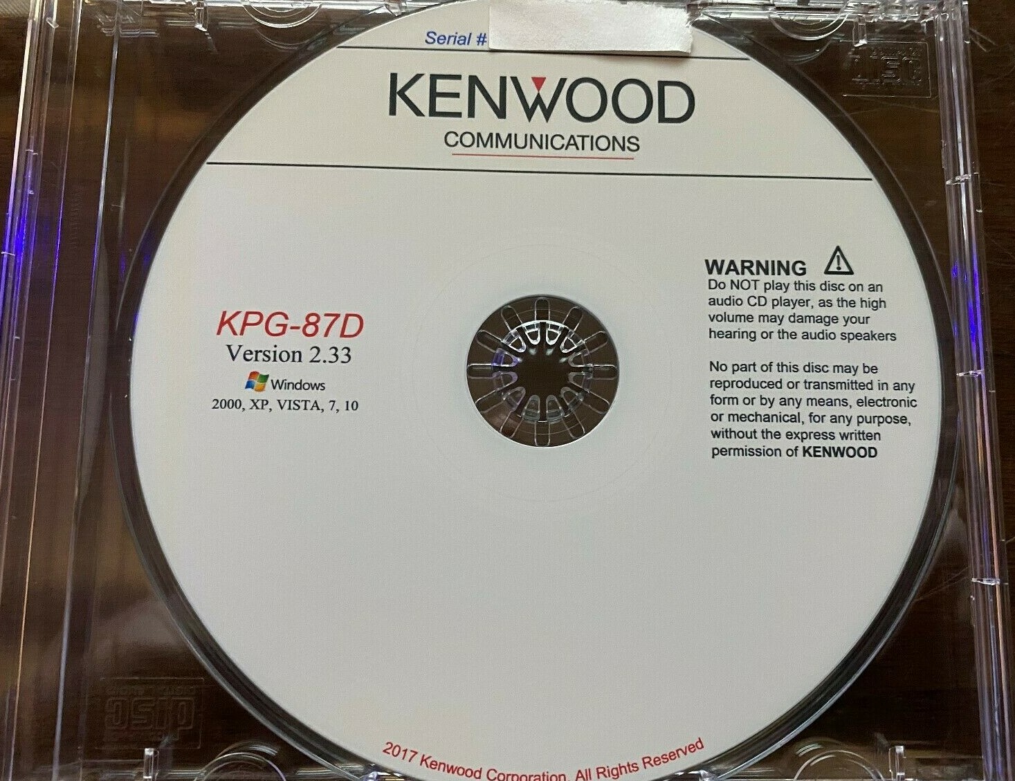 Kenwood Programming Software KPG-87D v2.33 TK-2202 / TK-2206 / TK-2207