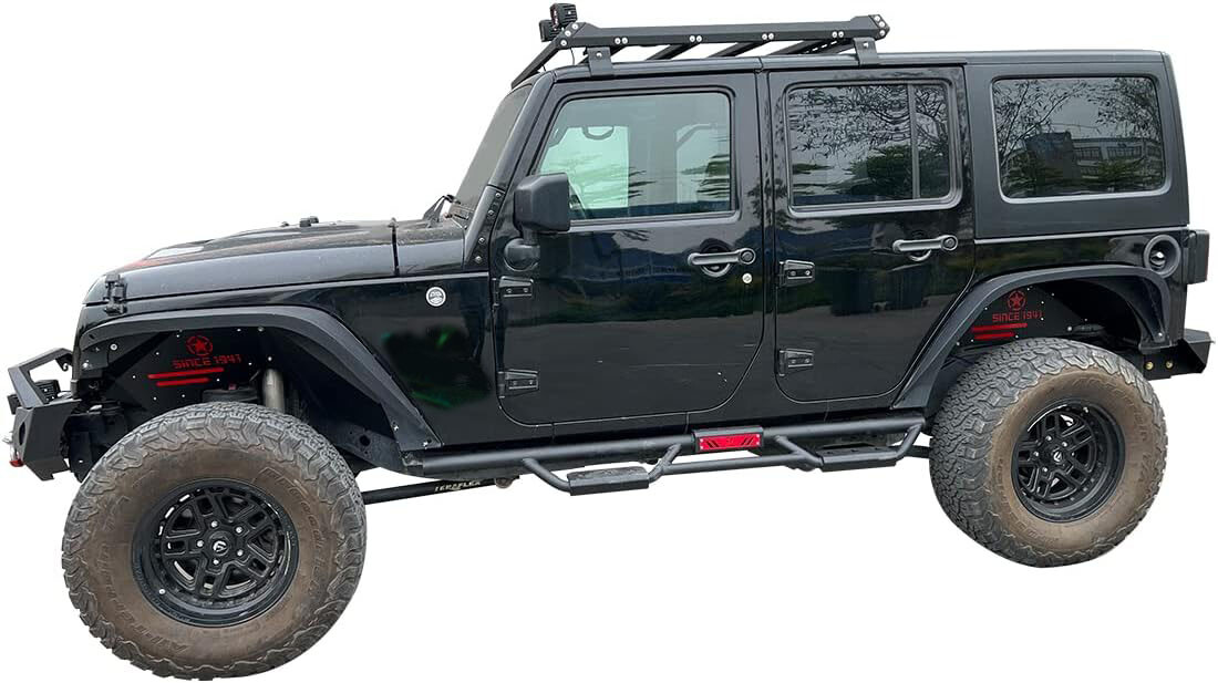 Front & Rear Inner Fender Liners for 2007-2018 Jeep Wrangler JK & JKU Unlimited