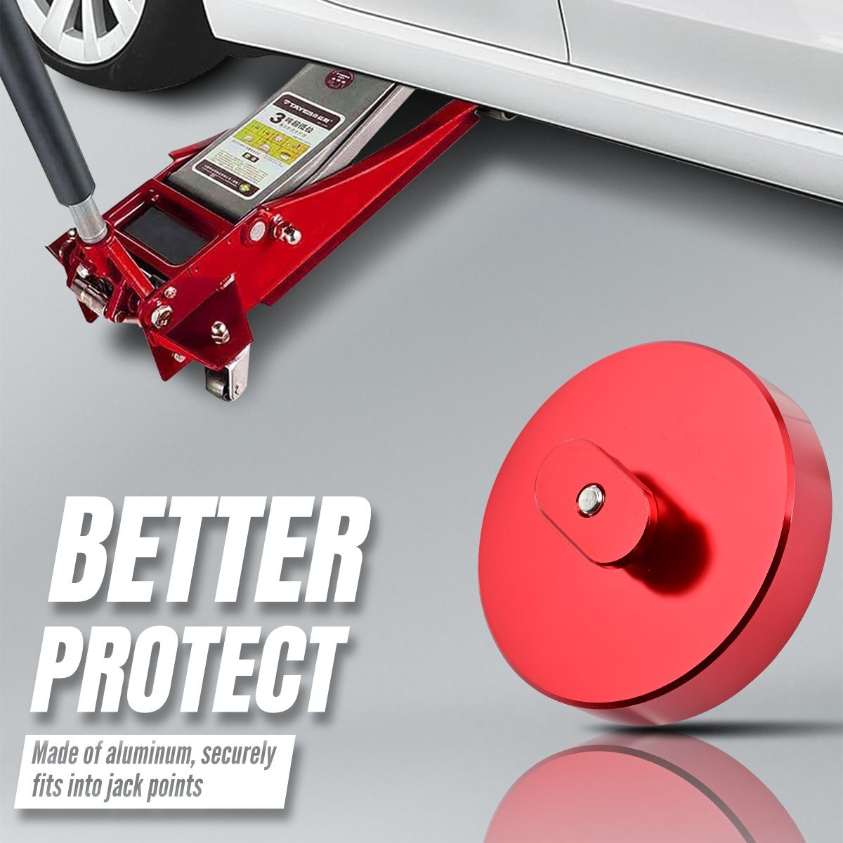 For Corvette C5 C6 C7 C8 Z06 ZR1 Red Leave In Lift Jack Pads Jacking Pucks USA