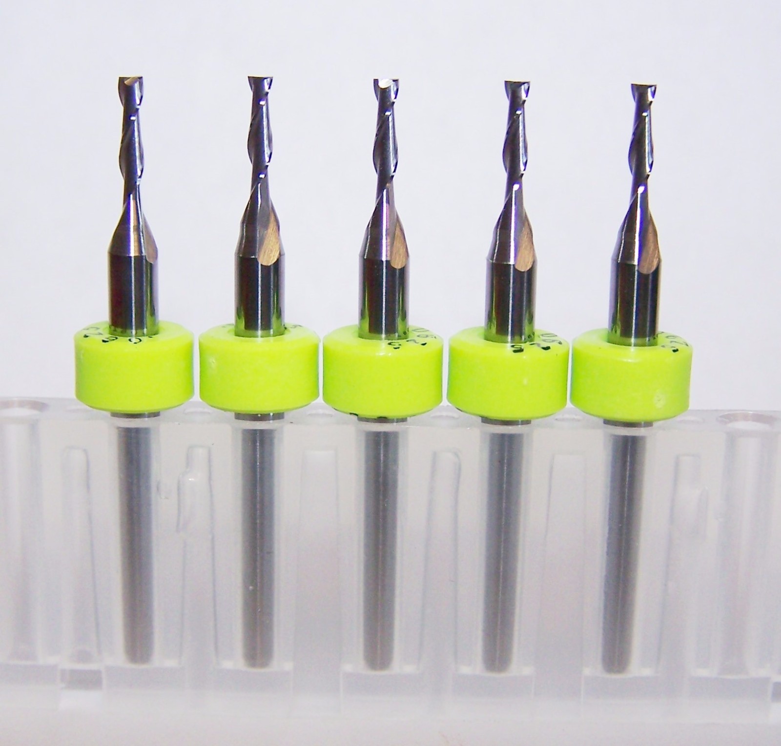 (5) 1/16" (.0625") CARBIDE END MILL 2 FLUTE KYOCERA 1600.0625.250