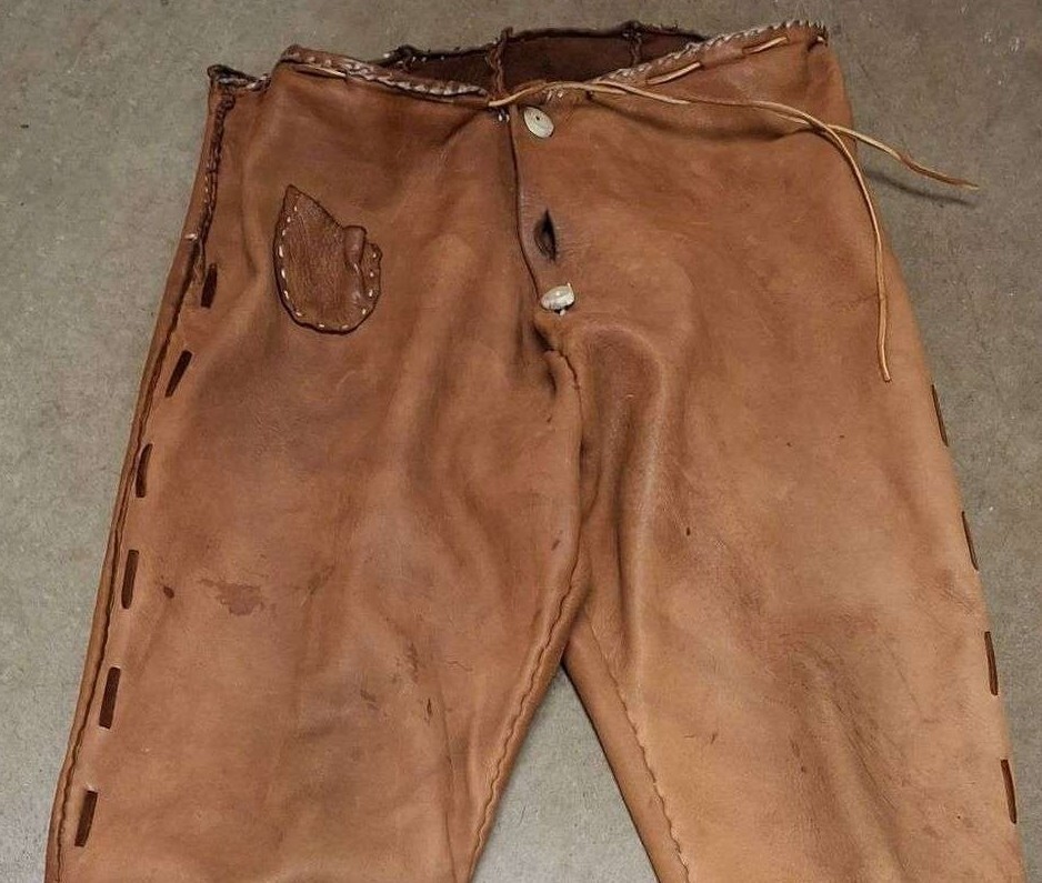 Vintage Handmade Buckskin Leather Suede Native American Pants Mens? or Womens?