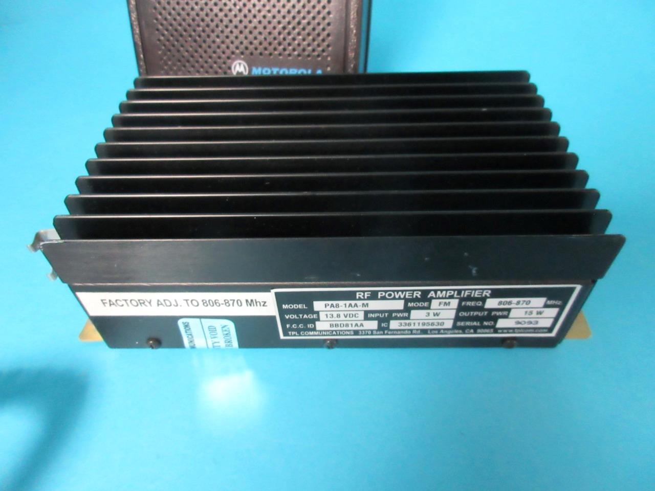 MOTOROLA XTS/MTP VEHICULAR ADAPTER NTN8560 N2001A W/ POWER AMPLIFIER MIC SPEAKER