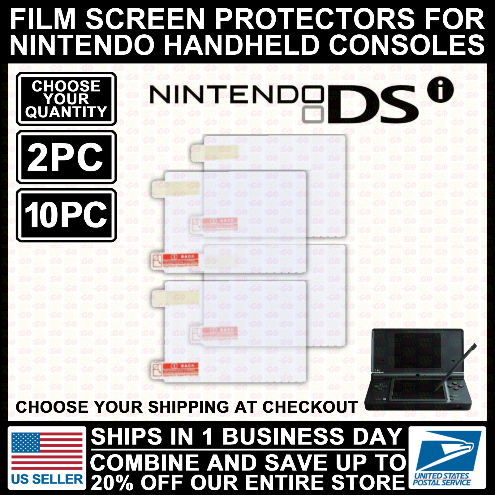 Film Plastic Screen Protector For Nintendo DSi NDSi Model Console