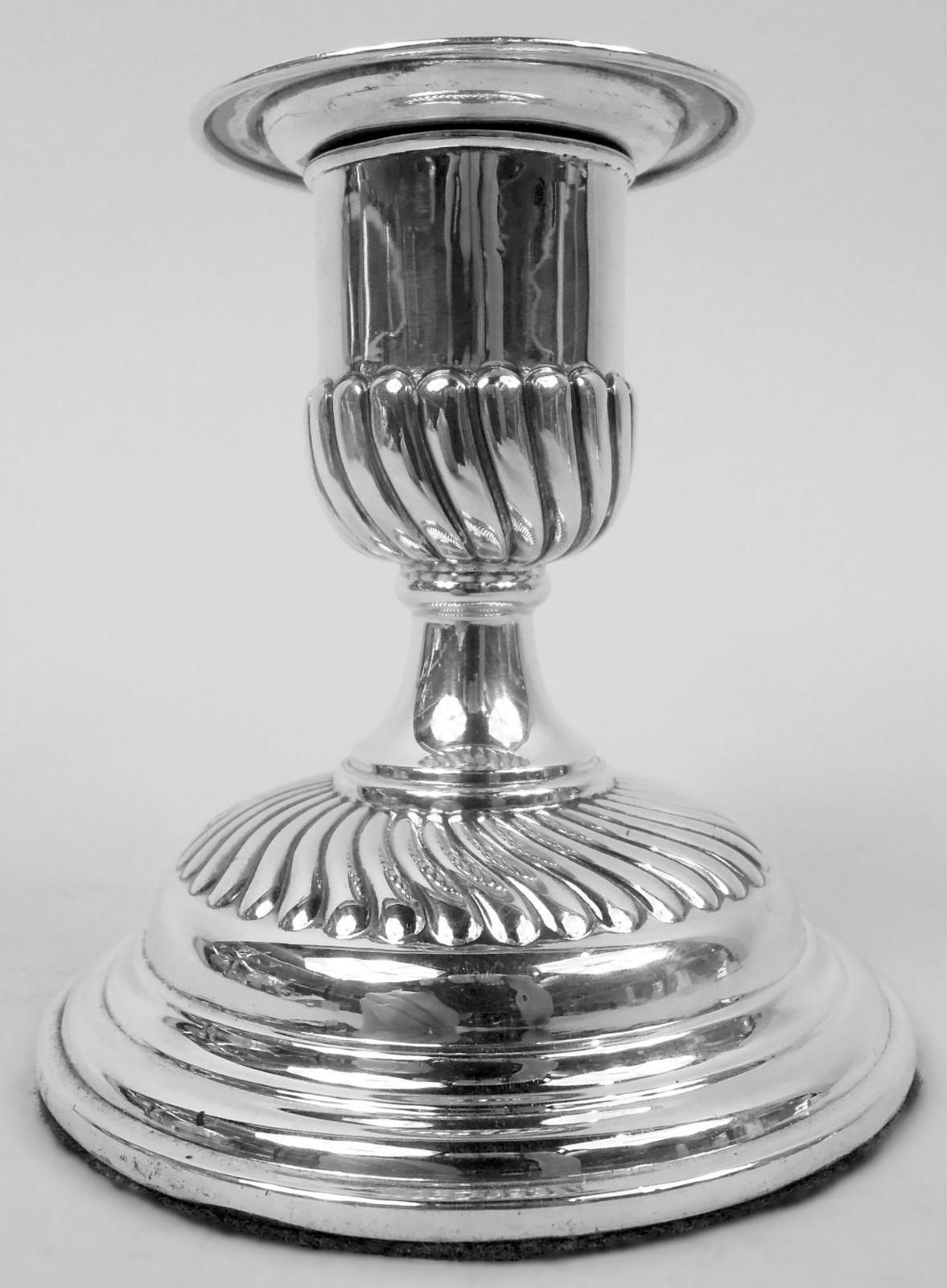 Finley & Taylor Candlesticks Antique Victorian Low English Sterling Silver 1889