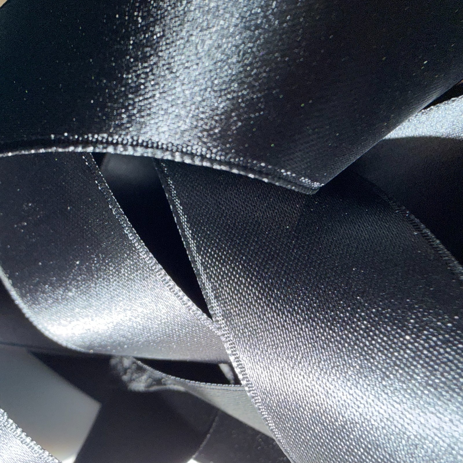 BRIDAL WHITE IVORY BLACK SWISS Premium Double Face Satin Ribbon - By the Yard