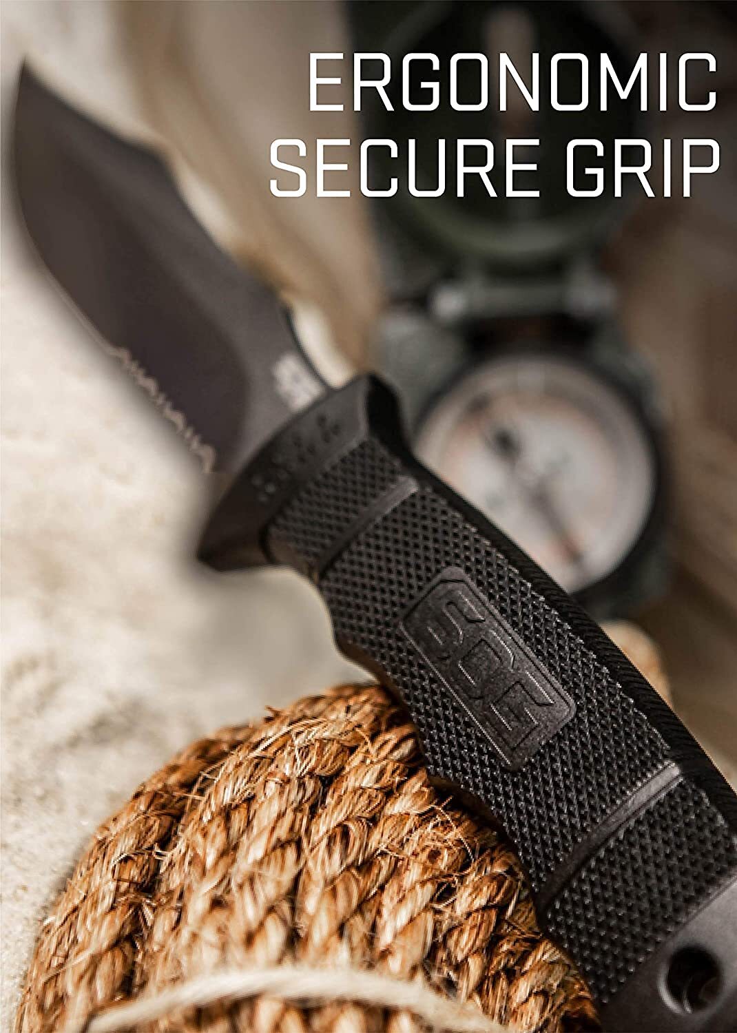 SOG Fixed Blade Knives with Sheath - SEAL Pup Tactical Knife, Survival Knife