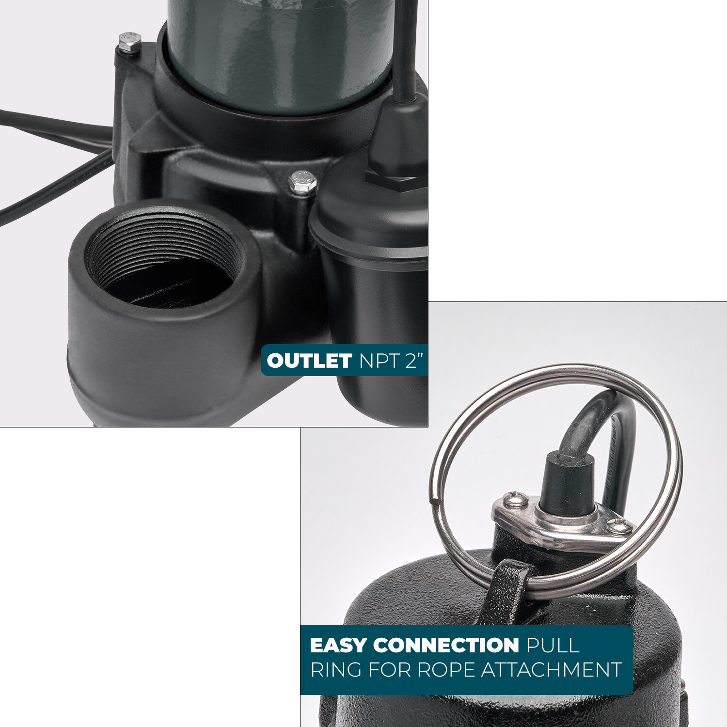 XtremepowerUS 1/2HP Submersible Sump Pump Sub 4860 GPH Clean/Dirty Water Pump