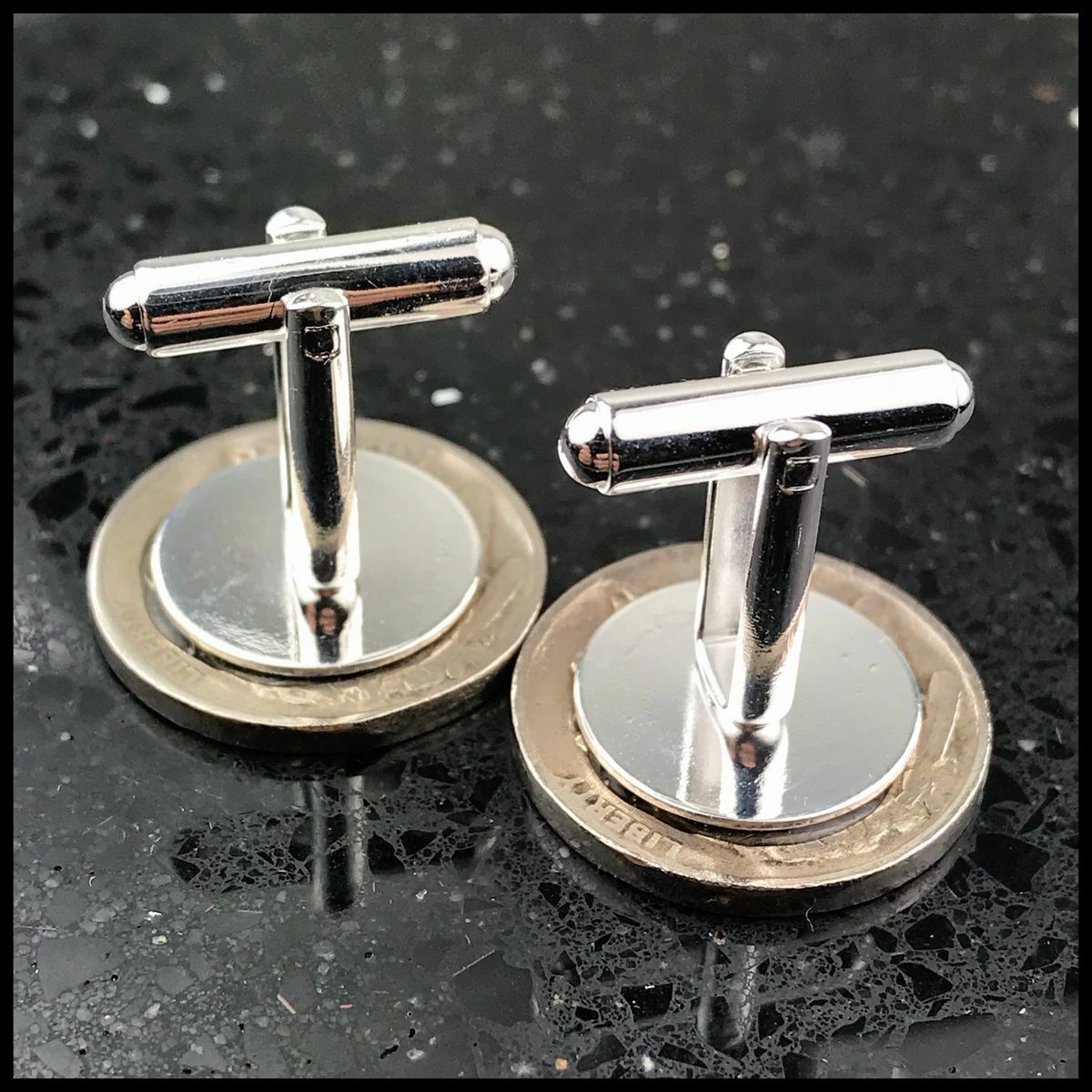 New Pair Cufflinks w/ Vintage Buffalo Nickels Authentic 5 Cent American Coins