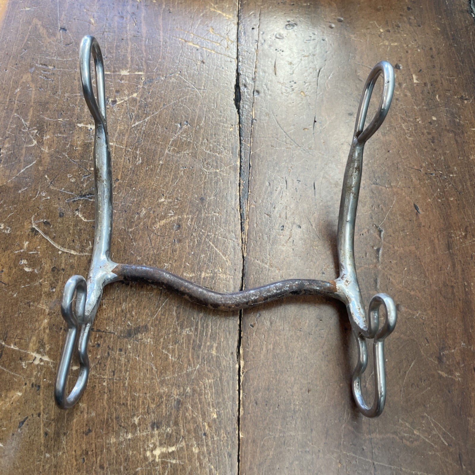 Western Long Shank Curb Bit Sweet Iron Mouthpiece