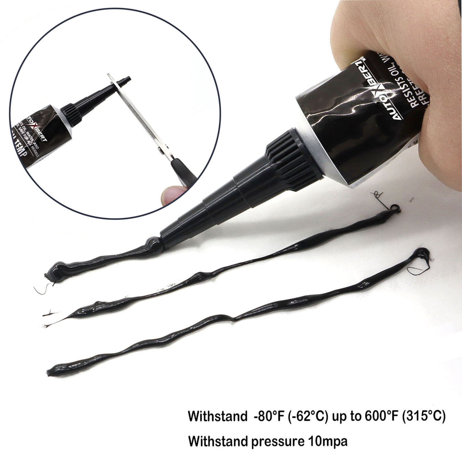 105g 3.7oz Car Instant Gasket Maker Silicone High Temp RTV Sealant Engine Valve/