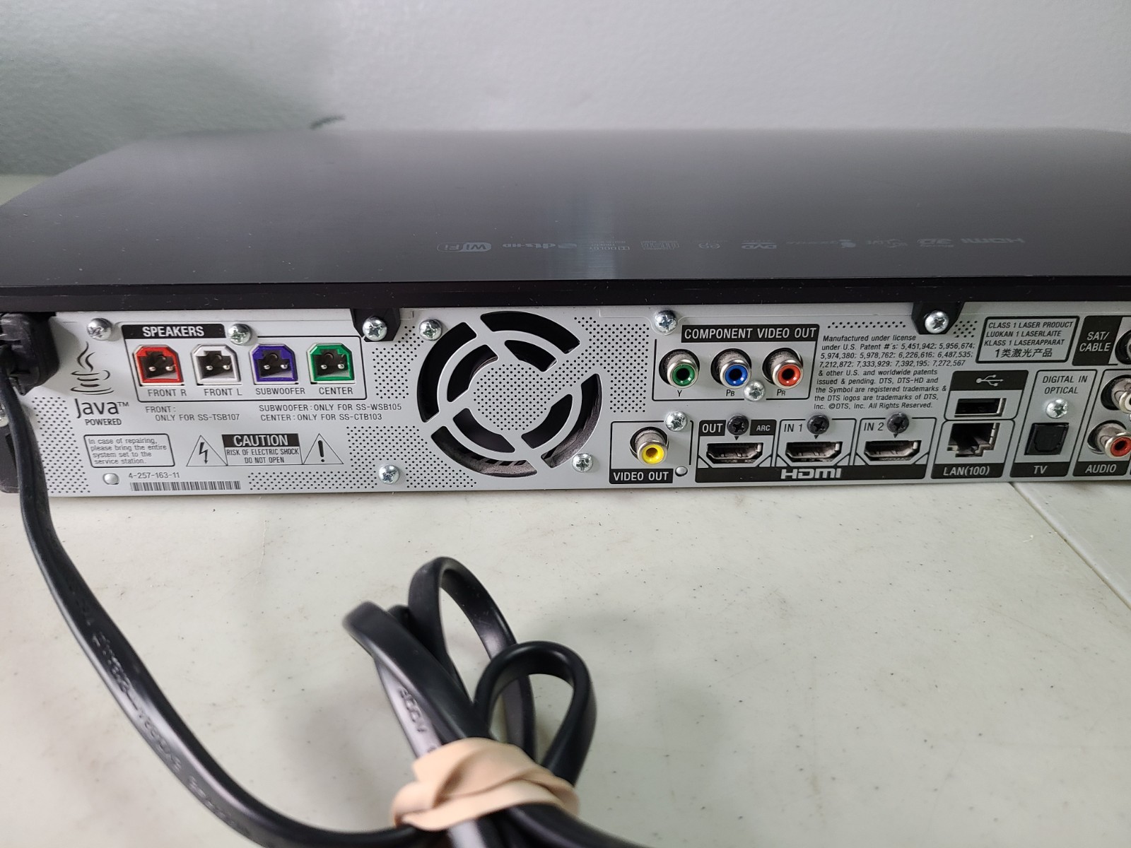 Sony BDV-E780W Home Theater Receiver 3D Blu Ray Player WiFi Streaming