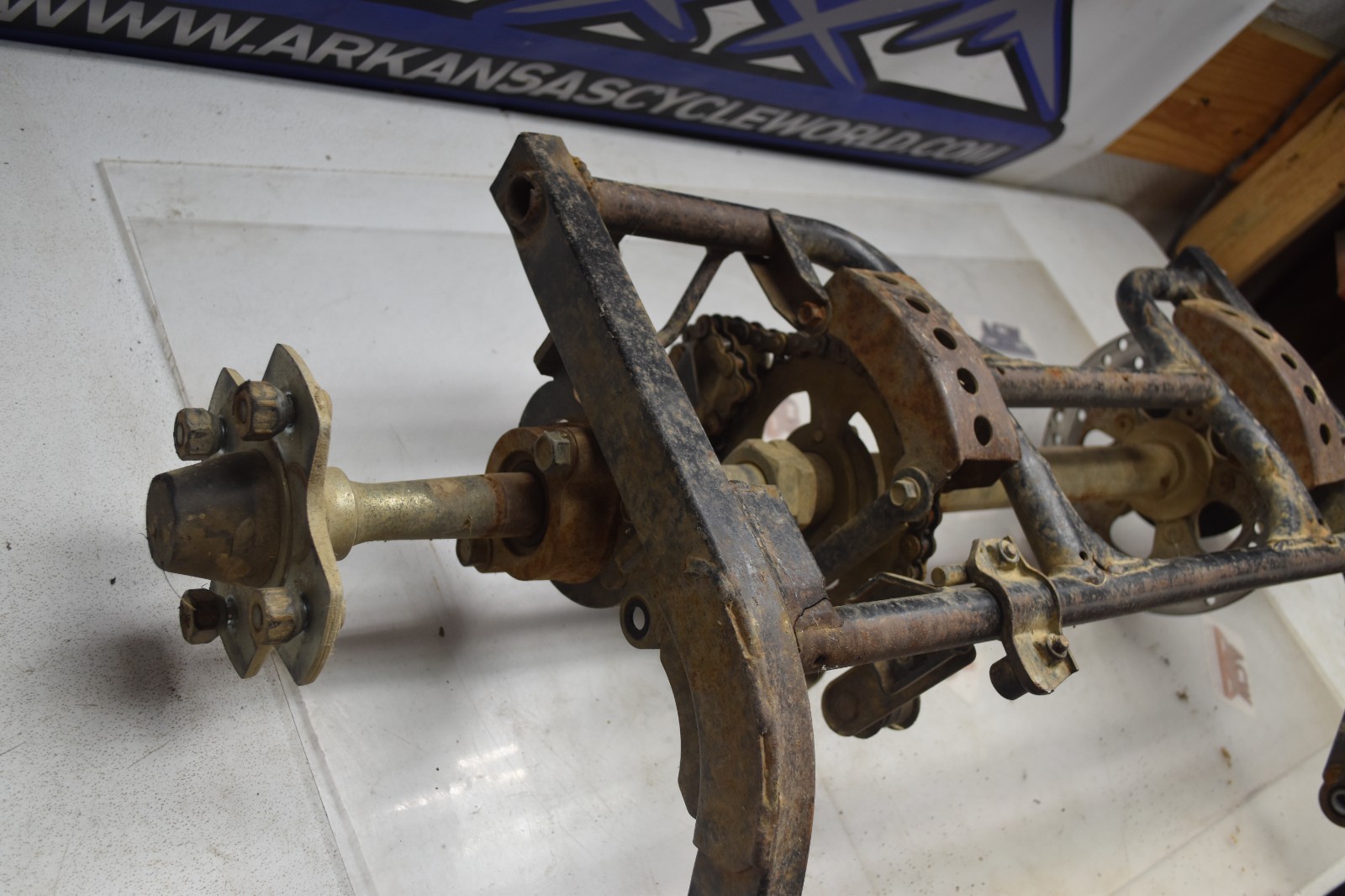 Q1-6 Full Rear End Axle Swing arm 2012 Polaris RZR 170 RZR170 UTV Free Us Ship