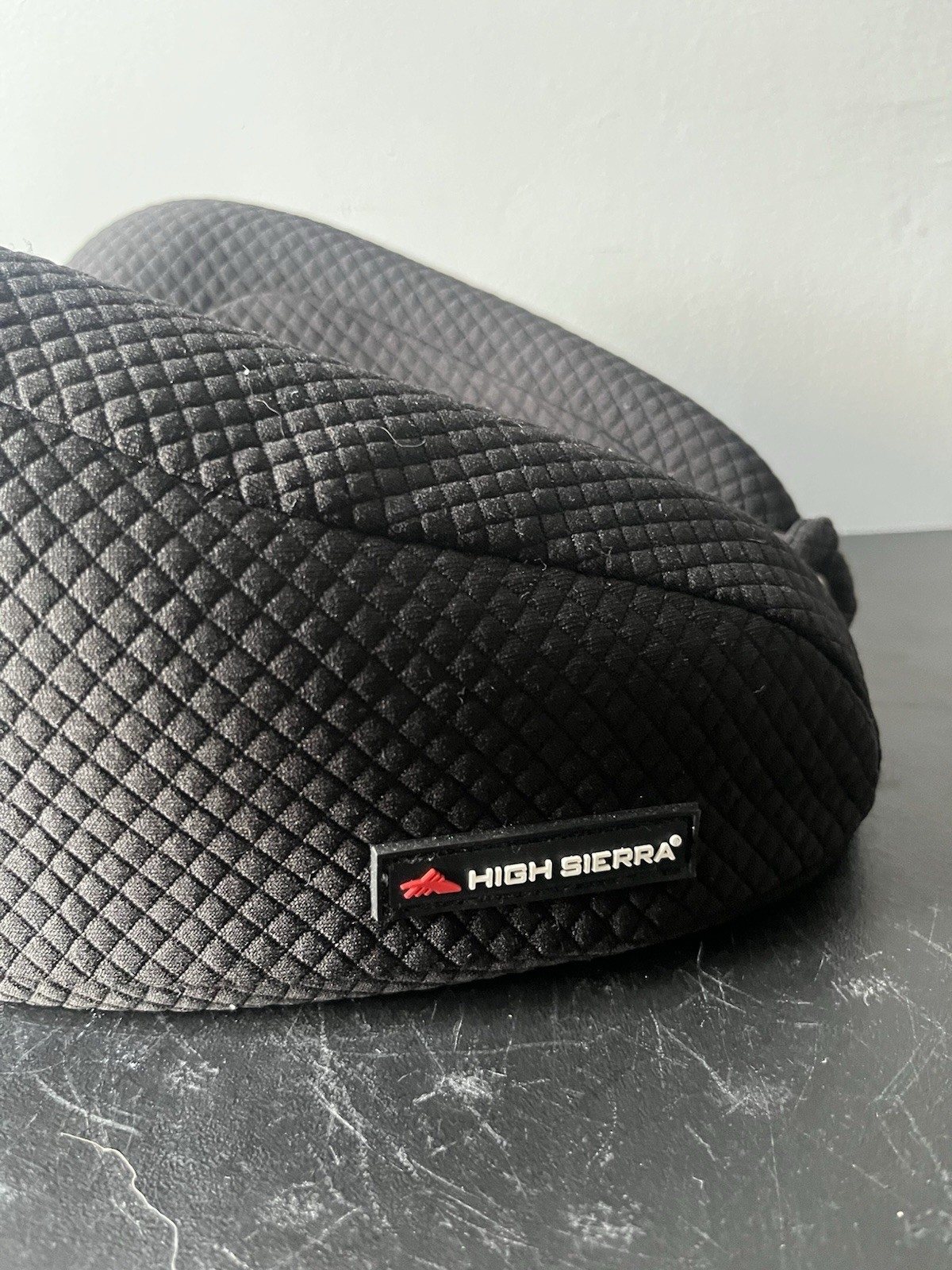 High Sierra Black Memory Foam Neck Travel Adjustable Pillow