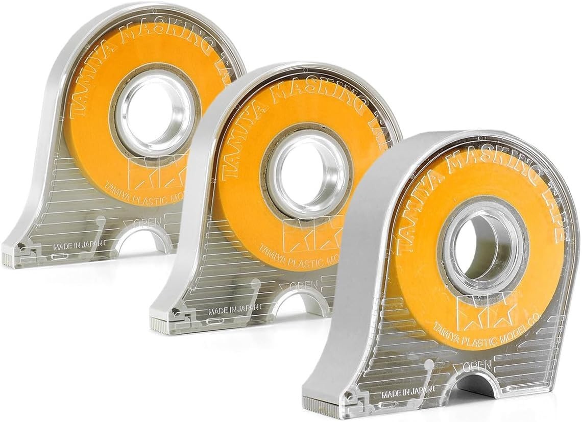 Tamiya Masking Tape with Dispensers 6mm & 10mm & 18mm Set of 3 Japan