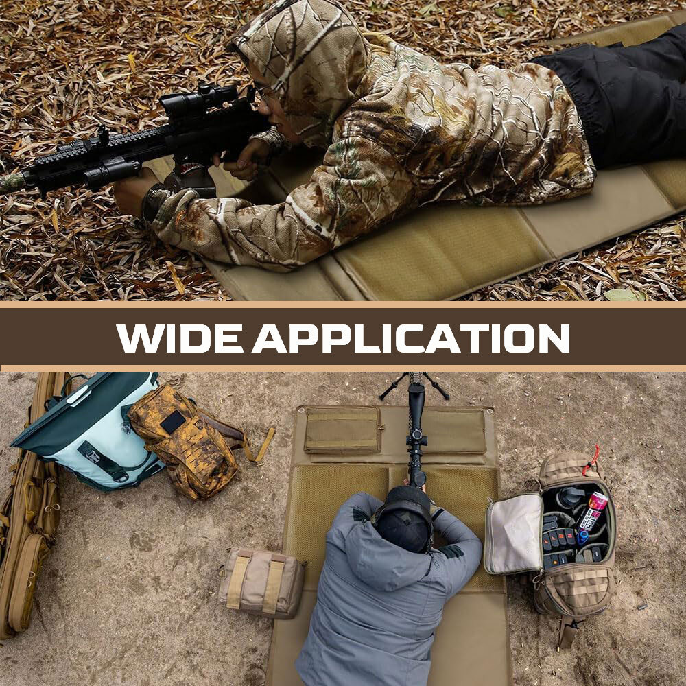 Heavy Duty Shooting Mat Tactical Prone Padded Roll Up Hunting Range Gear Large