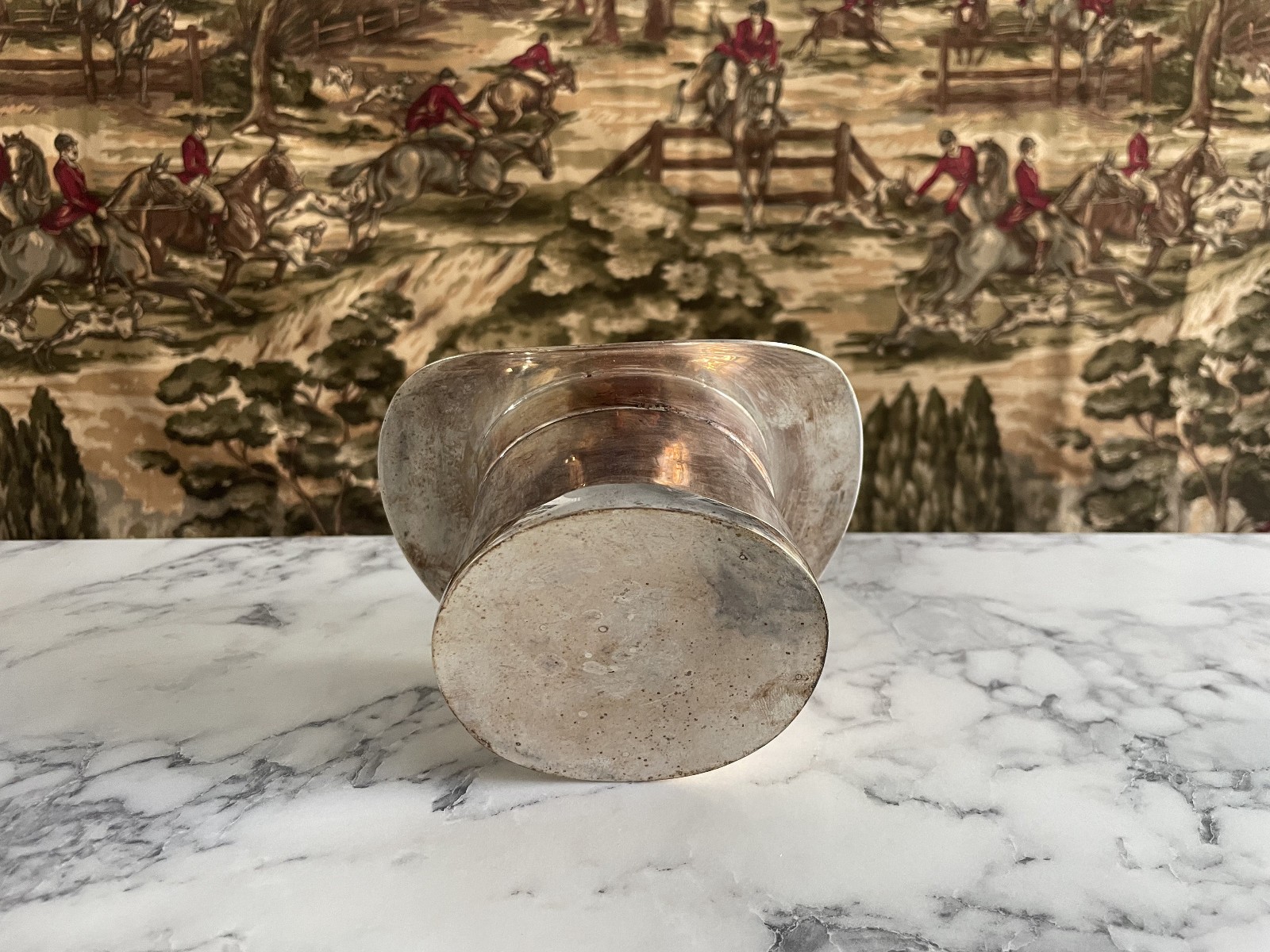 RARE RALPH LAUREN SILVERPLATE BALMORAL FINLEY TOP HAT NUT BOWL TRAY DECANTER