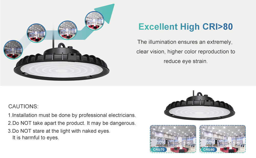300W UFO Led High Bay Light Industrial Factory Garage Shop Commercial Lighting