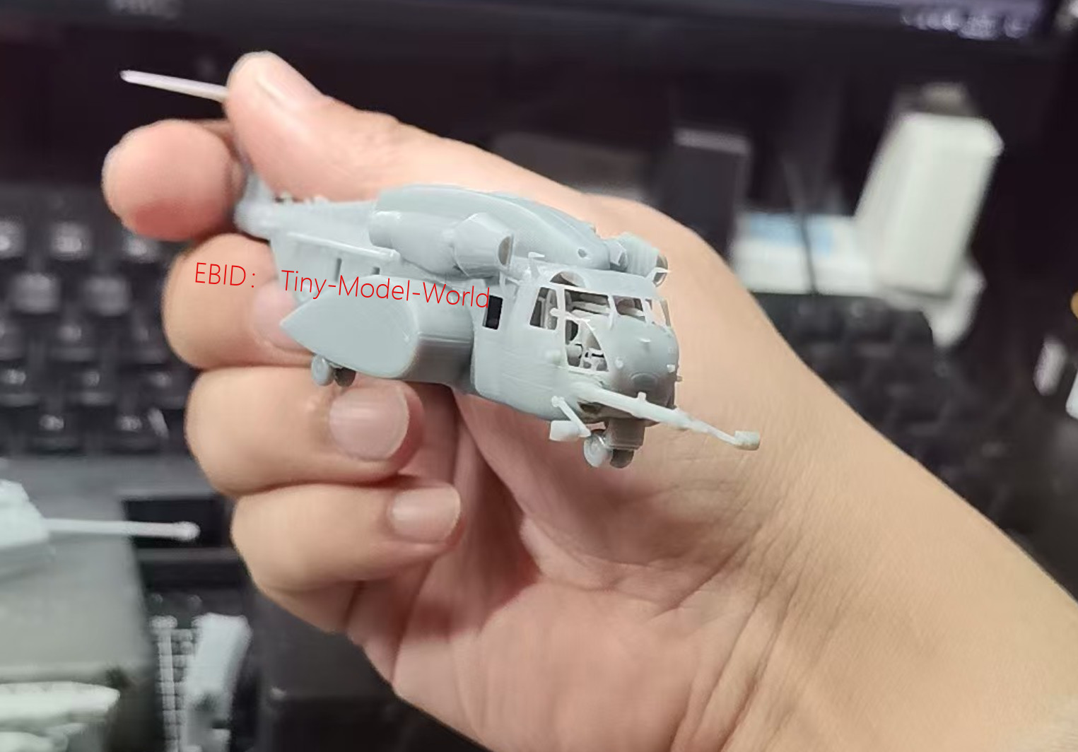 3D Printed kit 1/144 Us Mh-53E Sea Dragon Helicopter Model Unpainted