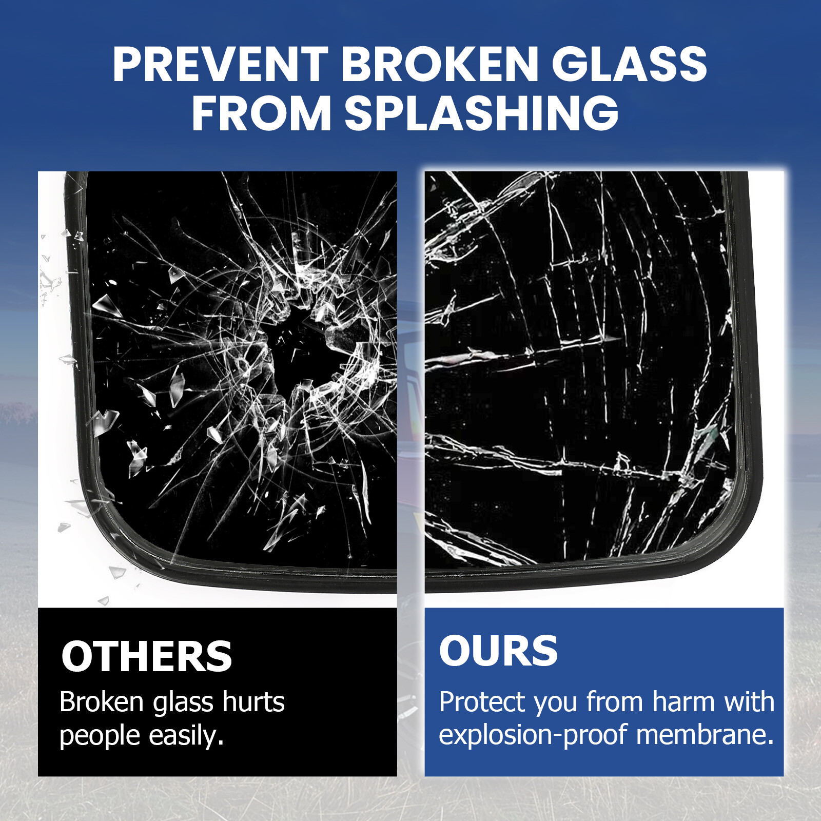 For Polaris Ranger XP 900 2013-2019 Pair (LH+RH) Side Rear View Mirror Set