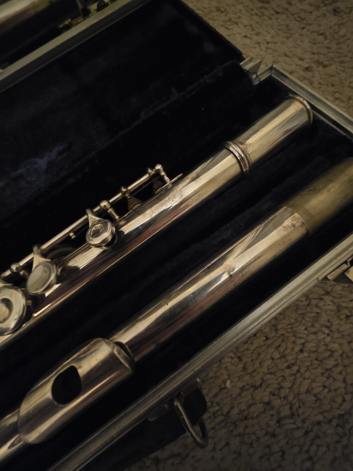 Two King Cleveland Flutes w/ Case Closed Holes C Foot