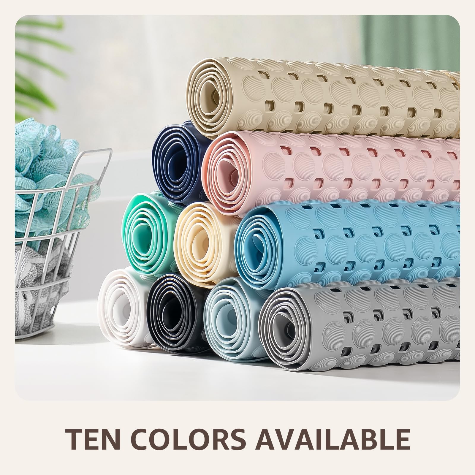 Bath Tub Shower Mat Non Slip, Bathtub Floor Liner Mats for Inside Shower Bath...