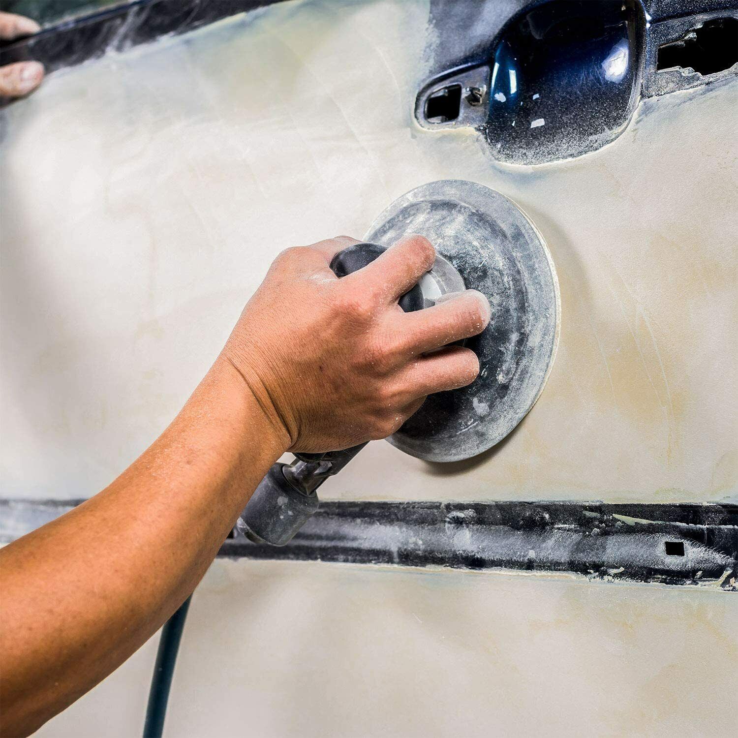 50/100PCS 6 inch Hook Loop Sanding Discs 80 120 180 Grit 6-Hole Sander Sandpaper