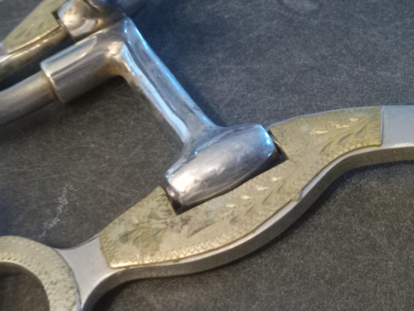 used correction bit 5 1/4 in mouth stainless silver