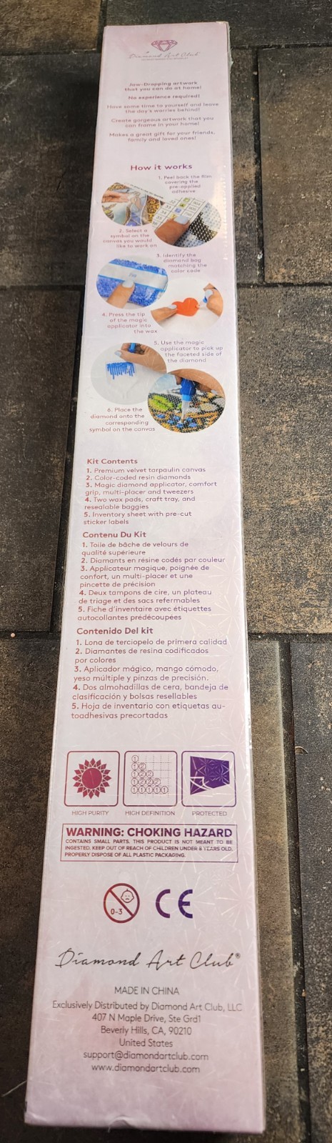 Sealed Discontinued DAC Groovy Girl Hannah Lynn Square Diamond Painting Kit NIB