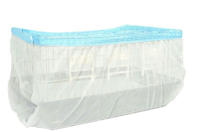 Bird Cage Pocket Seed Catcher Mesh Tulle XL Cir Max 80” Circumference